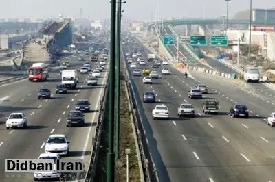 پایان محدودیتهای تردد شبانه آزادراه تهران -کرج