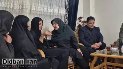 دیدار سخنگوی دولت و دستیار اجتماعی رئیس‌جمهور با خانواده الهه حسین‌نژاد