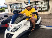 همدست «اکبر طبری» در حال خوشگذرانی/ تصویر