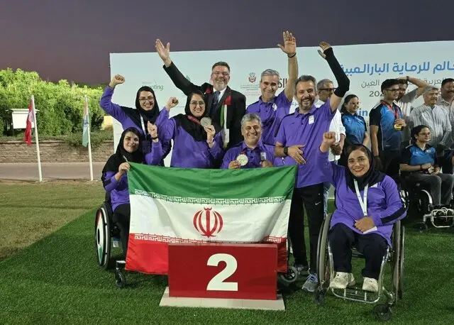 مدال نقره میکس تیمی تپانچه نمایندگان ایران در جام جهانی