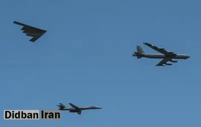 رزمایش بمب‌افکن‌های استراتژیک «بی۵۲» آمریکا بر فراز آلمان