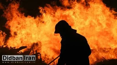 آتش سوزی یک ساختمان ۴ طبقه در خیابان امام خمینی+ جزییات