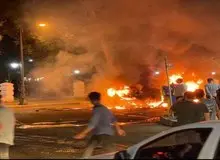 پاکسازی معابر و کمک به رفع ترافیک شهری توسط نیروهای بسیج +فیلم