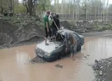 بند خاکی سد حنیفه در بردسیر شکست