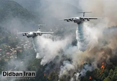 استاندار مازندران: آتش‌سوزی جنگل‌های الیت کنترل شد؛ لکه‌گیری در حال انجام است / معاون رئیس جمهور: ۲ هواپیمای اطفای حریق به همراه یک بالگرد و ۸ نیروی متخصص از ترکیه برای مهار آتش‌سوزی جنگل چالوس به منطقه اعزام شد