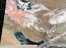 ایران سپیدپوش از نگاه ماهواره‌های ناسا / عکس