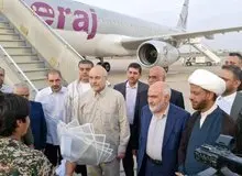 رئیس مجلس شورای اسلامی وارد خوزستان شد