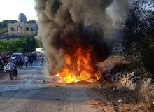 حمله پهپادی  ارتش اسرائیل به یک خودرو در جنوب لبنان