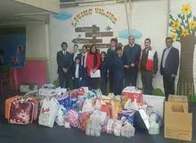 کمک دانش آموزان مدرسه سفارت پاکستان در تهران به زلزله زدگان کرمانشاه