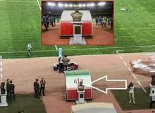 تندیس سردار سلیمانی از ورزشگاه نقش جهان حذف شد