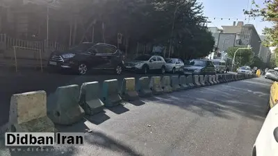 تشدید ترافیک در خیابان بهشت با جداسازی یک لاین از خیابان + فیلم