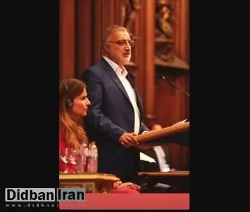 عکس خبرساز زاکانی کنار یک زن بی‌حجاب در خارج کشور