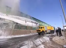 10 مصدوم براثر آتش سوزی هواپیمای ماهان در فرودگاه امام

