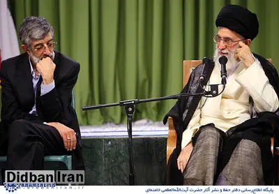 شعرخوانی حداد عادل و واکنش جالب رهبر انقلاب