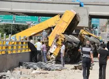 مصدومیت ۳ نفر درپی سقوط جرثقیل در دانشگاه علوم پزشکی ایران
