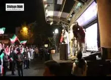 تجمع نیروهای انقلاب در میدان فلسطین با شعار "خونی که در رگ ماست، هدیه به رهبر ماست"