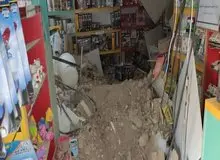 ریزش سقف یک مغازه بر سر زن جوان در جنوب تهران