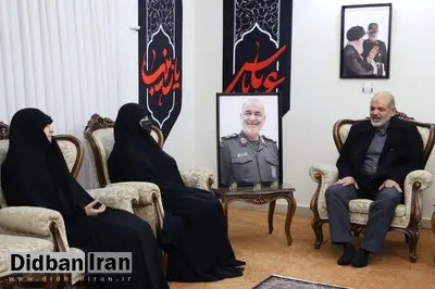 سردار وحیدی با خانواده شهید سلامی دیدار کرد