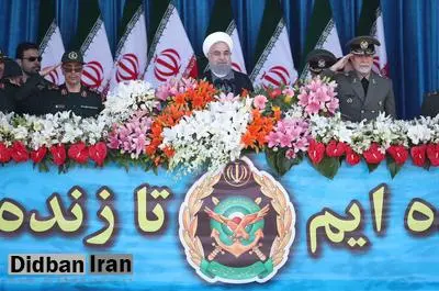 روحانی: ارتش در چارچوب منافع ملی حرکت می کند/برخی ارتش های جهان حامی تروریسم و کودتا هستند