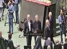 همراهی لاریجانی و اسماعیل هنیه رئیس دفتر سیاسی حماس در مراسم تحلیف پزشکیان+عکس 