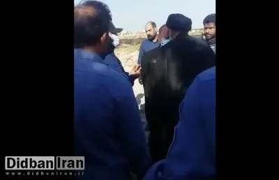 درگیری مأموران انتظامی با امام جماعت روستای ابوالفضل/ حرمت لباست را داریم که بازداشتت نمی کنیم، بیخود میکنی حرف می زنی!/ فیلـــــم