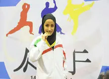 زهره برزگر به نشان طلا دست یافت/حذف دو کاراته‌کای دیگر