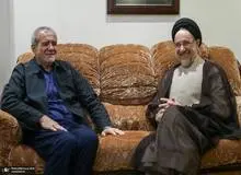 دیدار سید محمد خاتمی با مسعود پزشکیان 
