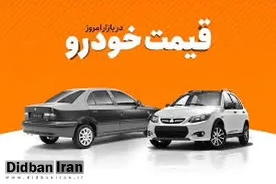 قیمت انواع خودرو (۱ بهمن ۹۸)+جدول قیمت 