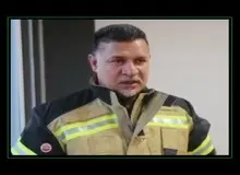 «علی دایی» آتش نشان‌ شد/ FILM
