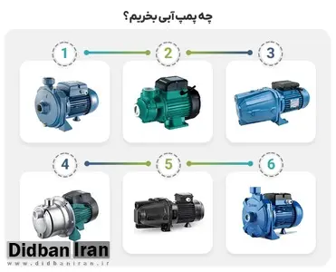 چه پمپ آبی بخریم؟ ۵ فاکتور قبل انتخاب و خرید انواع پمپ