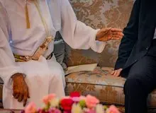 روایت یک تصویر؛ تحویل پیام عمان به ایران در دیدار لاریجانی