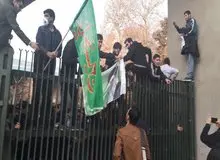 گزارشی از برخی ناآرامی‌ها در خیابان‌ انقلاب تهران