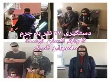 بازداشت ۱۷ نفر به جرم قاچاق انسان از داخل بار روده گاوی، پوست و سنگ معدن+ تصویر
