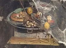 کشف نقاشی دیواری از «پیتزای ۲ هزار ساله» در ویرانه‌های پمپئی ایتالیا