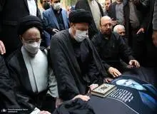 «اسحاق جهانگیری» و «سیدمحمد خاتمی» در مراسم تشییع پیکر سیدمحمود دعایی/ تصاویر
