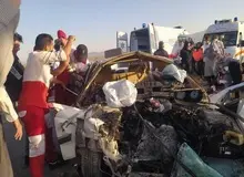 تصادف وانت با پژو پارس در کرمان؛ ٣ نفر فوت و ۴ تن مصدوم شدند