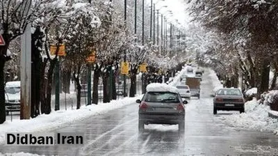 بارش برف و باران در جاده‌های ۱۶ استان