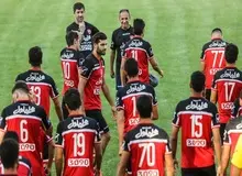 برگزاری جلسه فنی در تمرین سرخپوشان