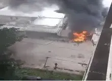  آتش‌زدن سفارت آمریکا در کنگو+فیلم 