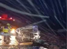 تصادف زنجیره‌ای دراتوبان قزوین- زنجان با ۴۷ مصدوم و ۳ فوتی