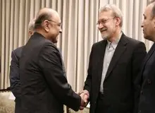 تصاویر خاص از دیدار لاریجانی با رئیس‌جمهور پاکستان + عکس
