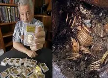 گنجی که زیر پا افتاده بود / یک قوطی زنگ‌زده پر از سکه طلا