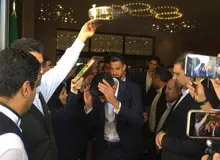 تیم ملی فوتبال ایران برای سفر به قطر بدرقه شدند