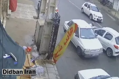 لحظه زیر گرفتن عمدی یک روحانی در یزد+فیلم 