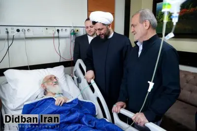 عیادت پزشکیان از آیتالله نوری همدانی