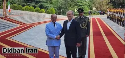 استقبال رسمی پزشکیان از نخستوزیر پاکستان