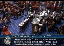 مجلس سنای آمریکا طرح کاهش اختیارات ترامپ درباره جنگ با ایران را رد کرد