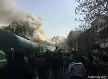  "عارف" در محل حادثه پلاسکو حضور پیدا کرد