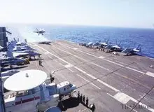 ناو رونالد ریگان آمریکا به خاورمیانه می‌آید