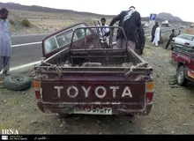 5 کشته در واژگونی وانت تویوتا در جاده خاش